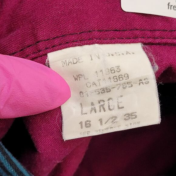 Vintage Roper Two-Toned Western Button Shirt Large 23x32 Baggy - Picture 5 of 13